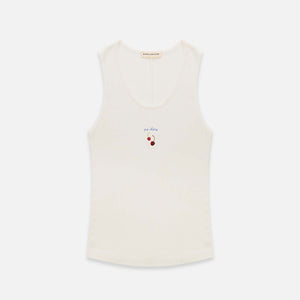 Cherry Vintage White Vest - Women's