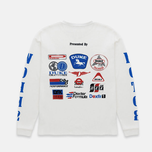 DR3 Sponsors Vintage White Waffle Top