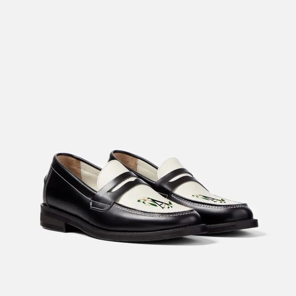 靴 grounds JEWELRY LOAFER ENAMEL BLOOD JEWELRY LOAFER ENAMEL BLACK / BLACK (ジュエリー ローファー