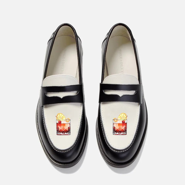 Hand-Painted Motif Penny Loafer - Men's | DUKE + DEXTER