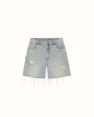 CB Distressed Cut Denim Shorts