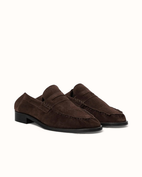 CB Brown Suede Foldable Ruched Loafer - Men's, view 4