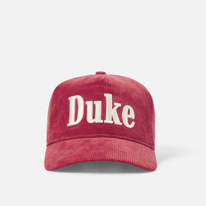 Duke Red Corduroy Cap