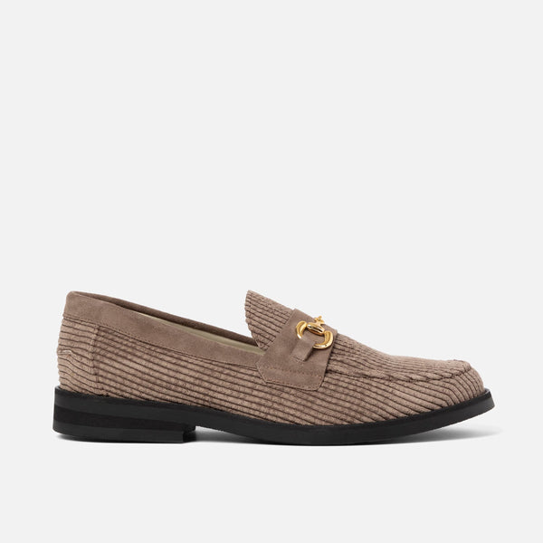 Wilde Brown Corduroy Bit Loafer - Men's