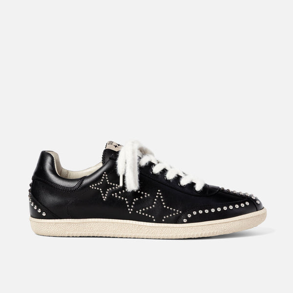 Plus Duke Black Studded Sneaker - Men's