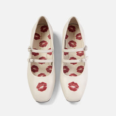 Ruby Off-White Kiss Mary Jane - Women's