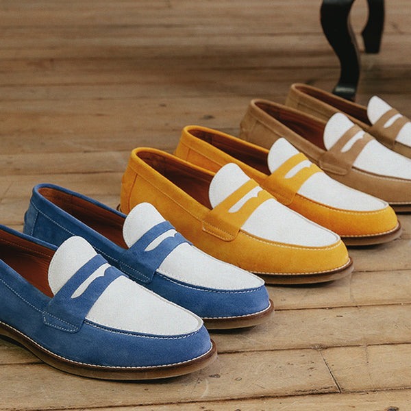 ローファー・オックスフォード LOWFLOW Duke Loafer 25cm WILDE Black Leather Penny Loafer for Men | DUKE + DEXTER