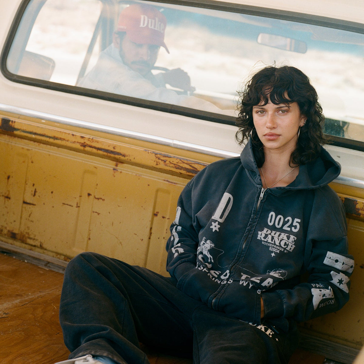 Duke Rodeo Team Vintage Black Zip Hoodie