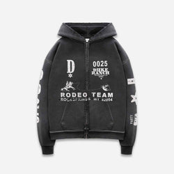 Duke Rodeo Team Vintage Black Zip Hoodie