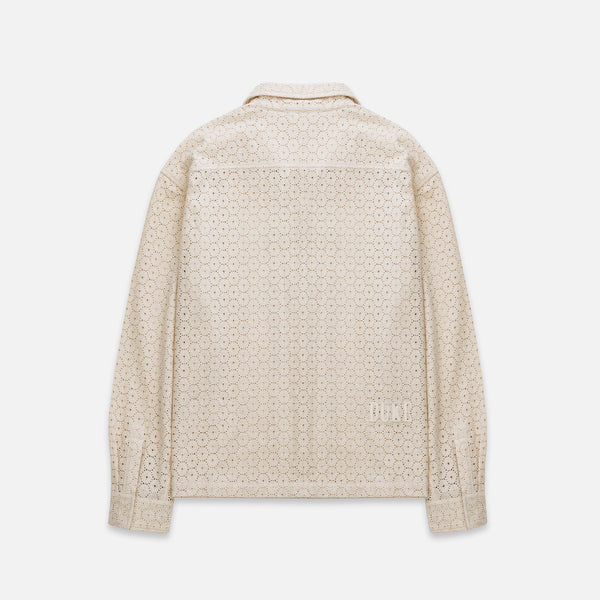 Duke Plus Antique White Crochet Shirt