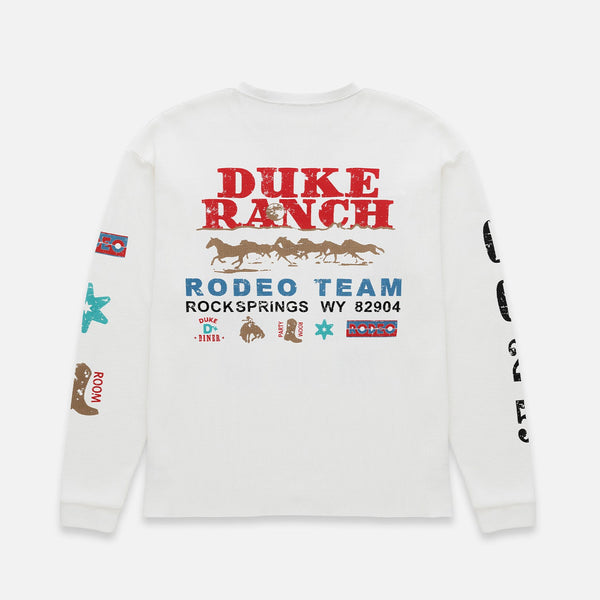 Duke Rodeo Team Vintage White Waffle Top