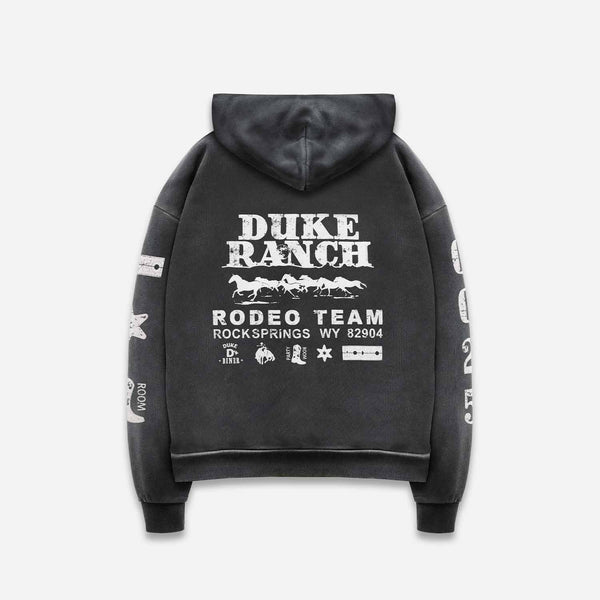 Duke Rodeo Team Vintage Black Zip Hoodie