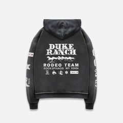 Duke Rodeo Team Vintage Black Zip Hoodie