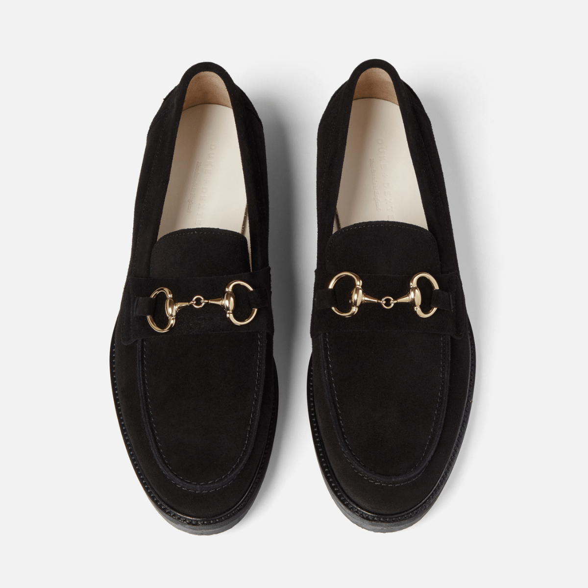 Gucci black suede horsebit loafers on sale