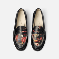 Gucci top floral loafers