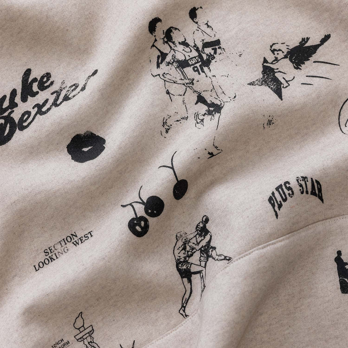 NY Sketch Oat Marl Hoodie