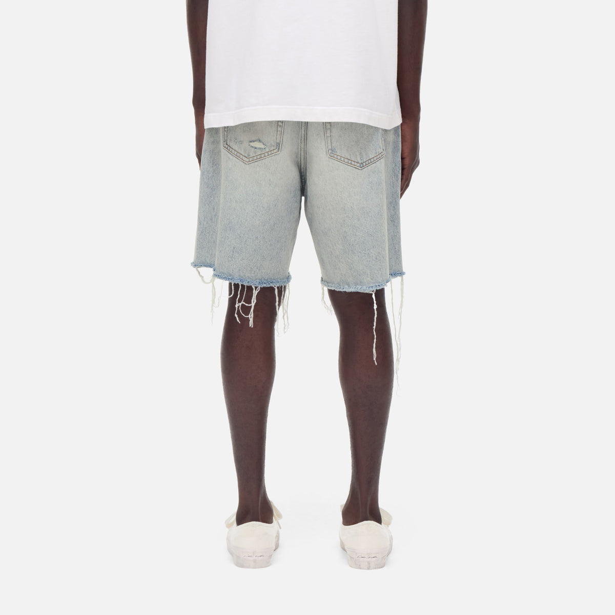 CB Distressed Cut Denim Shorts