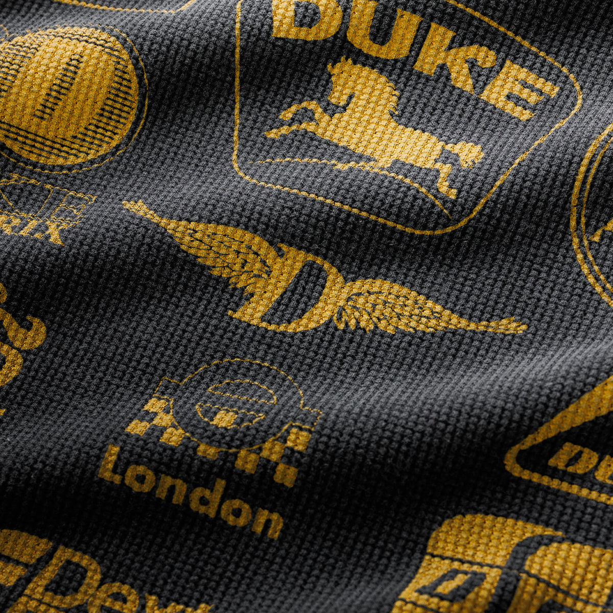 DR Sponsors Washed Black Waffle Top