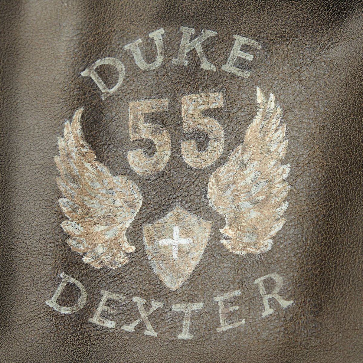 Hand-Painted Dark Brown Leather Jacket