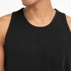 Represent Ribbed Black Vest