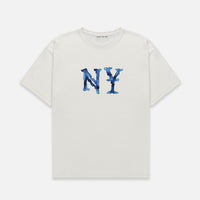NY Watercolour Vintage White T-Shirt