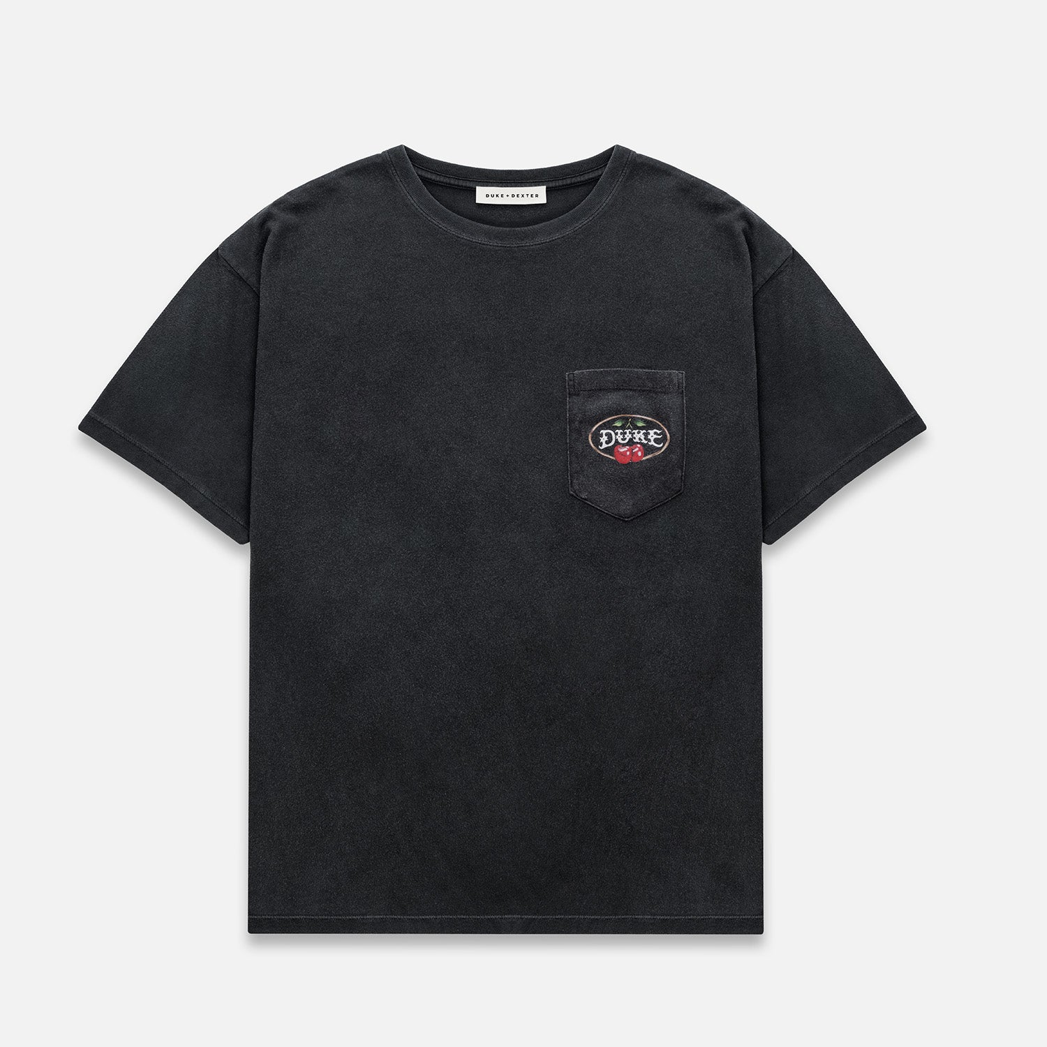 Duke Ranch Cherry Vintage Black T-Shirt | DUKE + DEXTER