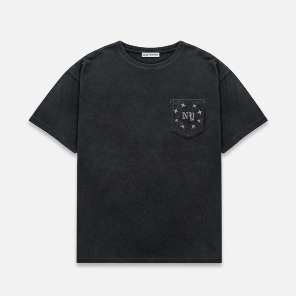 NY Washed Black Pocket T-Shirt