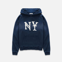 NY Embroidered Navy Hoodie