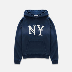 NY Embroidered Navy Hoodie