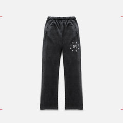 NY Paint Splatter Washed Grey Sweat Pant