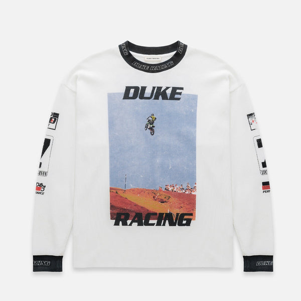 DR3 Motocross Vintage White Waffle Top