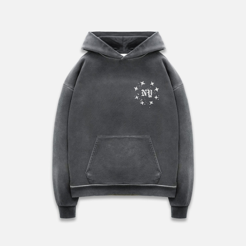 NY Paint Splatter Washed Hoodie