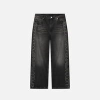Peso Black Studded Denim Jeans