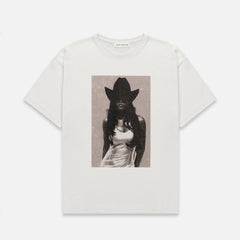 Duke Cowgirl Vintage White T-Shirt