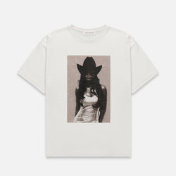 Duke Cowgirl Vintage White T-Shirt