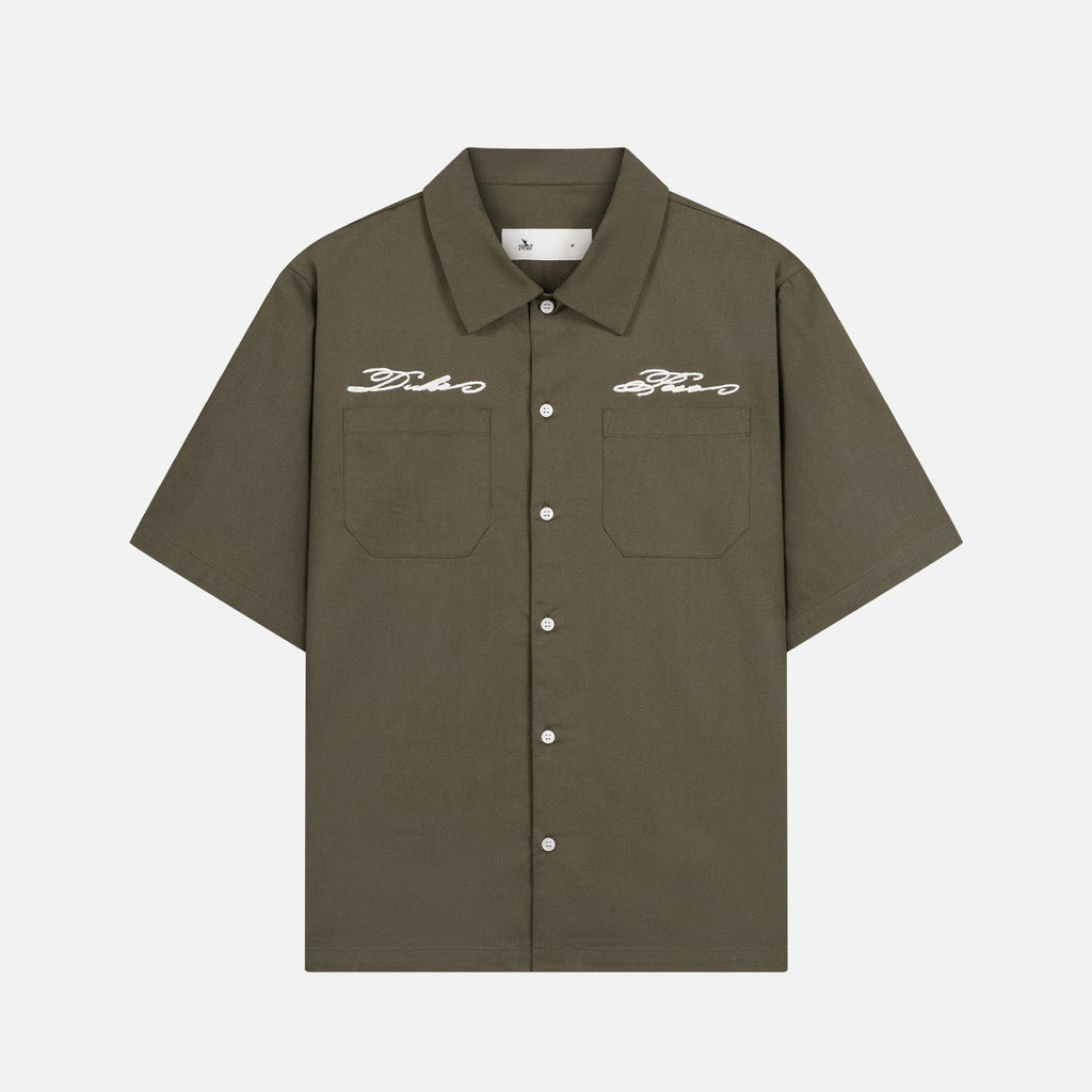 Peso Olive Green Mechanic Shirt | DUKE + DEXTER