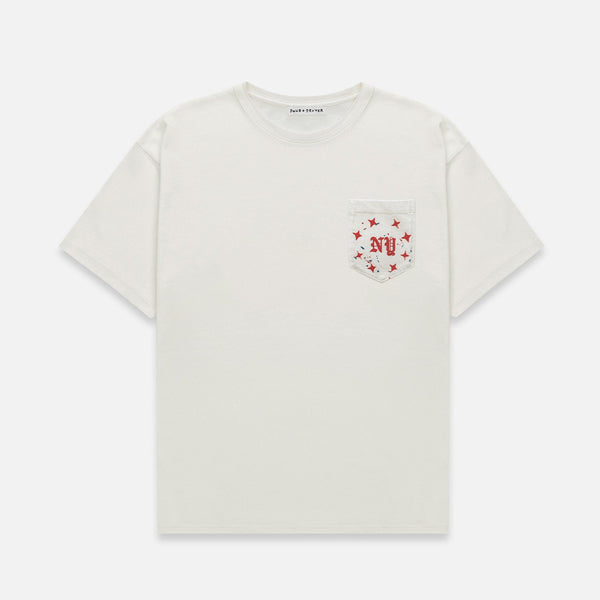 NY Vintage White Pocket T-Shirt