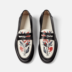 Wilde Hand-Painted Berry Penny Loafer - Women's