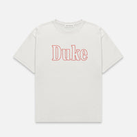 Duke Vintage White Chainstitch T-Shirt