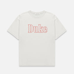 Duke Vintage White Chainstitch T-Shirt