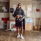Duke Plus Black + White Shorts