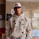 NY Sketch Oat Marl Hoodie