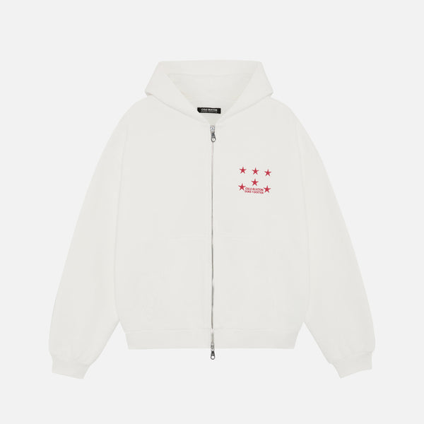 CB Last Temptation White Zipped Hoodie