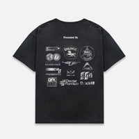 DR3 Sponsors Washed Black Mono T-Shirt