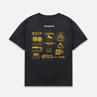 DR3 Sponsors Washed Black + Yellow T-Shirt
