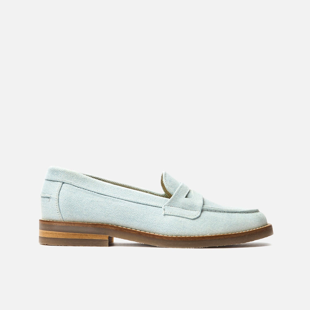 Wilde Washed Denim Penny Loafer