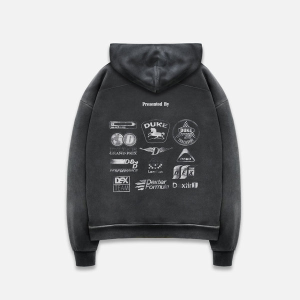 DR3 Sponsors Washed Grey Hoodie