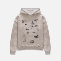 NY Sketch Oat Marl Hoodie