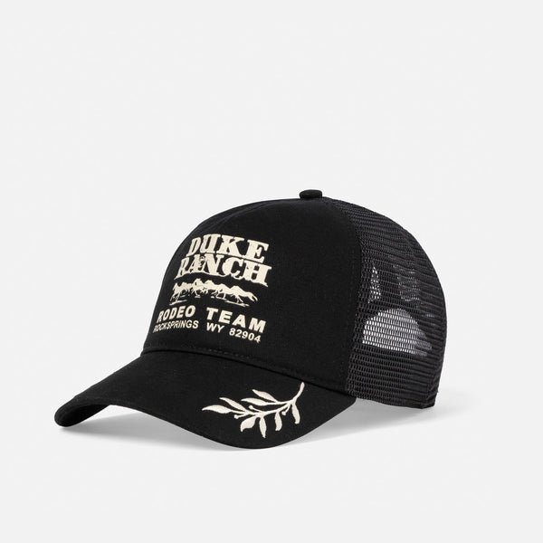 Duke Ranch Black Trucker Cap