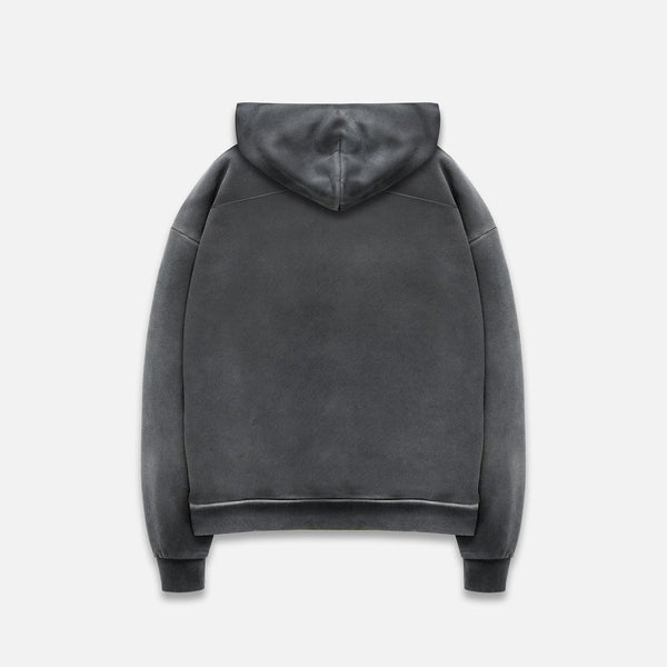 NY Paint Splatter Washed Grey Hoodie